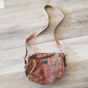 Fossil Tapestry Paisley Print Crossbody Bag